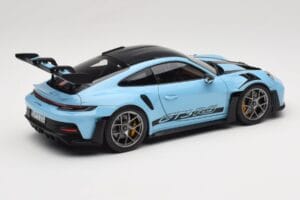 Porsche 911 992 GT3 RS Weissach Pack Gulf Blue Norev 1:18 187367 メタル - 画像 3/8