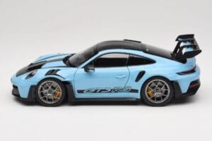 Porsche 911 992 GT3 RS Weissach Pack Gulf Blue Norev 1:18 187367 メタル - 画像 4/8