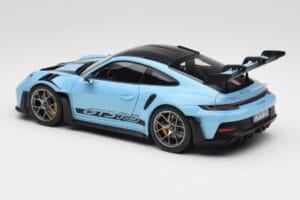 Porsche 911 992 GT3 RS Weissach Pack Gulf Blue Norev 1:18 187367 メタル - 画像 7/8