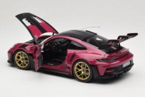 Porsche 911 992 GT3 RS Weissach Package Ruby Star Norev 1:18 187370 メタル - 画像 5/8