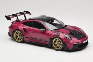 Porsche 911 992 GT3 RS Weissach Package Ruby Star Norev 1:18 187370 メタル - 画像 6/8