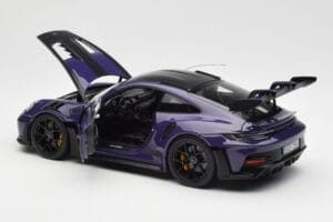 Porsche 911 992 GT3 RS Weissach Package ウルトラバイオレット Norev 1:18 187368 メタル - 画像 5/8
