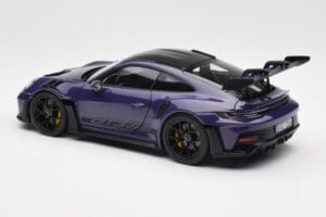 Porsche 911 992 GT3 RS Weissach Package ウルトラバイオレット Norev 1:18 187368 メタル - 画像 7/8