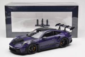 Porsche 911 992 GT3 RS Weissach Package ウルトラバイオレット Norev 1:18 187368 メタル - 画像 8/8