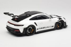 Porsche 911 992 GT3 RS ホワイト & ブラックホイール Minichamps 1:18 155062230 メタル - 画像 2/6