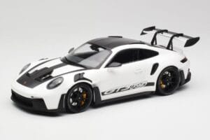 Porsche 911 992 GT3 RS ホワイト & ブラックホイール Minichamps 1:18 155062230 メタル
