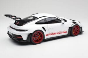 Porsche 911 992 GT3 RS ホワイト & Pyro レッド Norev 1:12 127530 メタル - 画像 2/6