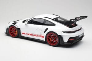 Porsche 911 992 GT3 RS ホワイト & Pyro レッド Norev 1:12 127530 メタル - 画像 5/6