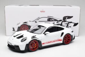 Porsche 911 992 GT3 RS ホワイト & Pyro レッド Norev 1:12 127530 メタル - 画像 6/6