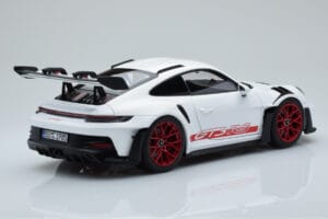 Porsche 911 992 GT3 RS ホワイト パイロレッド Norev 1:18 187352 メタル - 画像 3/8