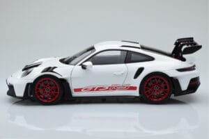Porsche 911 992 GT3 RS ホワイト パイロレッド Norev 1:18 187352 メタル - 画像 4/8