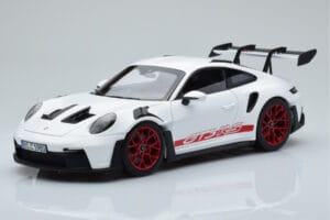 Porsche 911 992 GT3 RS ホワイト パイロレッド Norev 1:18 187352 メタル