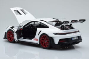 Porsche 911 992 GT3 RS ホワイト パイロレッド Norev 1:18 187352 メタル - 画像 5/8