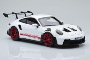 Porsche 911 992 GT3 RS ホワイト パイロレッド Norev 1:18 187352 メタル - 画像 6/8