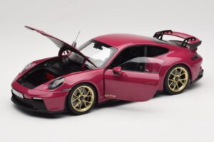 Porsche 911 992 GT3 Ruby Star Neo Norev 1:18 187381 メタル - 画像 2/8