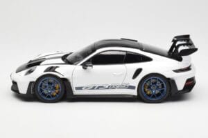 Porsche 911 992 GT3 Weissach Package ホワイト & インディゴブルー Norev 1:18 187353 メタル - 画像 4/8