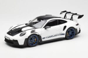 Porsche 911 992 GT3 Weissach Package ホワイト & インディゴブルー Norev 1:18 187353 メタル