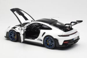 Porsche 911 992 GT3 Weissach Package ホワイト & インディゴブルー Norev 1:18 187353 メタル - 画像 5/8