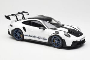 Porsche 911 992 GT3 Weissach Package ホワイト & インディゴブルー Norev 1:18 187353 メタル - 画像 6/8
