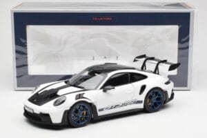 Porsche 911 992 GT3 Weissach Package ホワイト & インディゴブルー Norev 1:18 187353 メタル - 画像 8/8