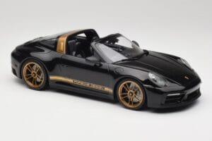Porsche 911 992 Targa Porsche Design ブラック & ゴールド Concept Minichamps 1:18 PORSCHE001 メタル - 画像 4/6