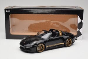 Porsche 911 992 Targa Porsche Design ブラック & ゴールド Concept Minichamps 1:18 PORSCHE001 メタル - 画像 6/6