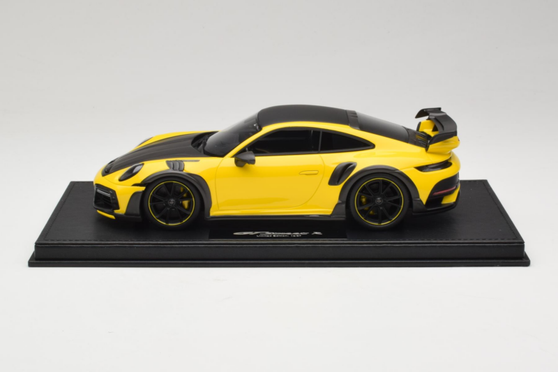 Porsche 911 992 TechArt GTstreet R イエロー ブラックホイール TechArt 1:18 REMC011 レジン