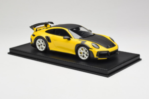 Porsche 911 992 TechArt GTstreet R イエロー ホワイトホイール TechArt 1:18 REMC015 レジン - 画像 3/6