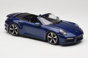 Porsche 911 992 Turbo S カブリオレ Blue Metallic Minichamps 1:18 155069081 メタル - 画像 4/6