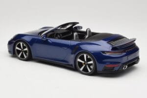 Porsche 911 992 Turbo S カブリオレ Blue Metallic Minichamps 1:18 155069081 メタル - 画像 5/6