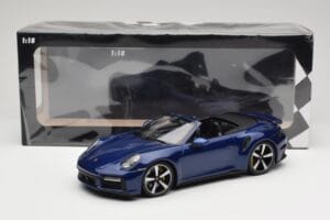 Porsche 911 992 Turbo S カブリオレ Blue Metallic Minichamps 1:18 155069081 メタル - 画像 6/6