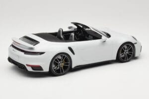Porsche 911 992 Turbo S カブリオレ White Metallic Minichamps 1:18 155069080 メタル - 画像 2/6