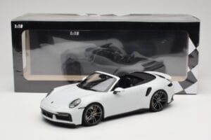 Porsche 911 992 Turbo S カブリオレ White Metallic Minichamps 1:18 155069080 メタル - 画像 6/6