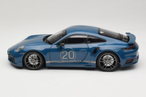 Porsche 911 992 Turbo S Coupe Sport Design ブルー Minichamps 1:18 113069073 メタル - 画像 4/8