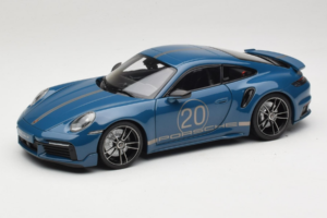 Porsche 911 992 Turbo S Coupe Sport Design ブルー Minichamps 1:18 113069073 メタル