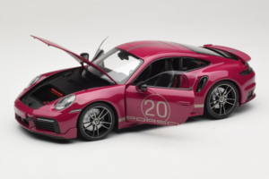 Porsche 911 992 Turbo S Coupe Sport Design レッド Minichamps 1:18 113069075 メタル - 画像 2/8