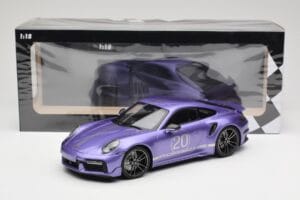 Porsche 911 992 Turbo S Sport Design Package Viola Metallic Minichamps 1:18 155069174 メタル - 画像 6/6