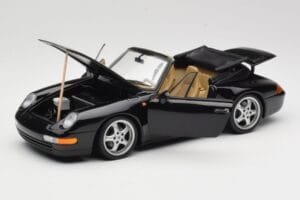 Porsche 911 993 カブリオレ ブラック UT Models 1:18 27806-U1 メタル - 画像 2/8