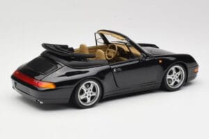 Porsche 911 993 カブリオレ ブラック UT Models 1:18 27806-U1 メタル - 画像 3/8