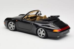 Porsche 911 993 カブリオレ ブラック UT Models 1:18 27806-U1 メタル - 画像 7/8