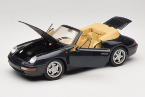 Porsche 911 993 カブリオレ ダークブルー Tchibo 1:18 46619 メタル - 画像 2/8