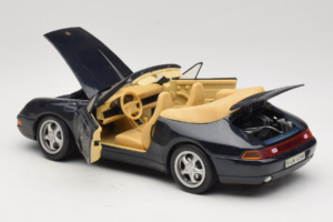Porsche 911 993 カブリオレ ダークブルー Tchibo 1:18 46619 メタル - 画像 5/8