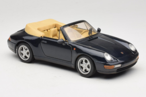 Porsche 911 993 カブリオレ ダークブルー Tchibo 1:18 46619 メタル - 画像 6/8