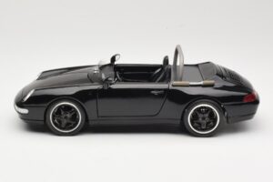 Porsche 911 993 Carrera カブリオレ ブラック Bburago 1:18 3090-M1 メタル - 画像 4/8