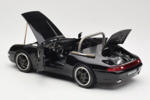 Porsche 911 993 Carrera カブリオレ ブラック Bburago 1:18 3090-M1 メタル - 画像 5/8