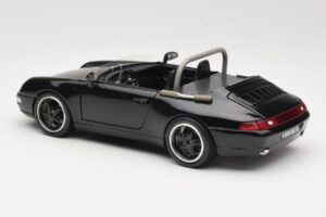 Porsche 911 993 Carrera カブリオレ ブラック Bburago 1:18 3090-M1 メタル - 画像 7/8