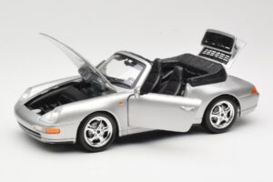 Porsche 911 993 Carrera カブリオレ シルバー Bburago 1:18 18-12039 メタル - 画像 2/8