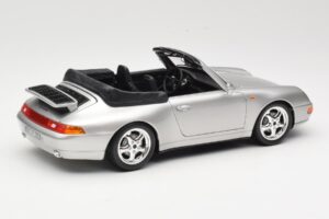 Porsche 911 993 Carrera カブリオレ シルバー Bburago 1:18 18-12039 メタル - 画像 3/8