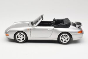 Porsche 911 993 Carrera カブリオレ シルバー Bburago 1:18 18-12039 メタル - 画像 4/8