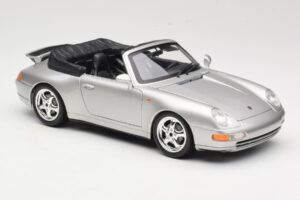 Porsche 911 993 Carrera カブリオレ シルバー Bburago 1:18 18-12039 メタル - 画像 6/8